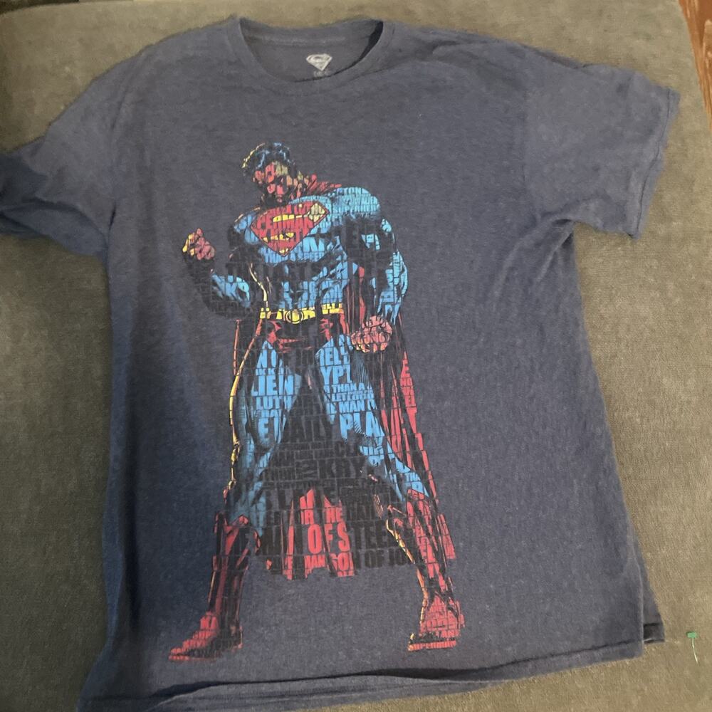 DC Comics Men's Large Superman Short Sleeve T-Shirt Vintage 90s